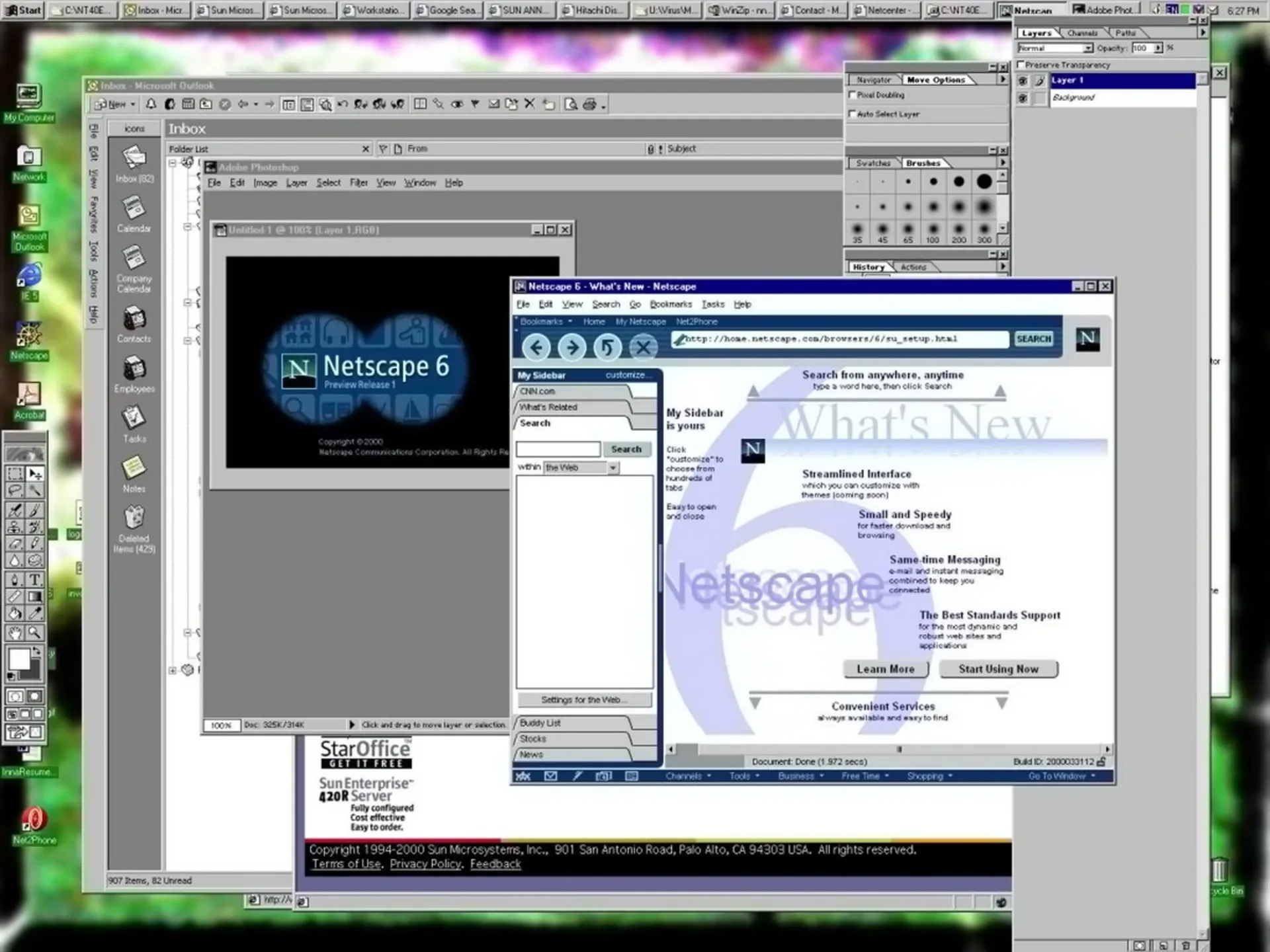 رابط کاربری نت‌اسکیپ ۶ 