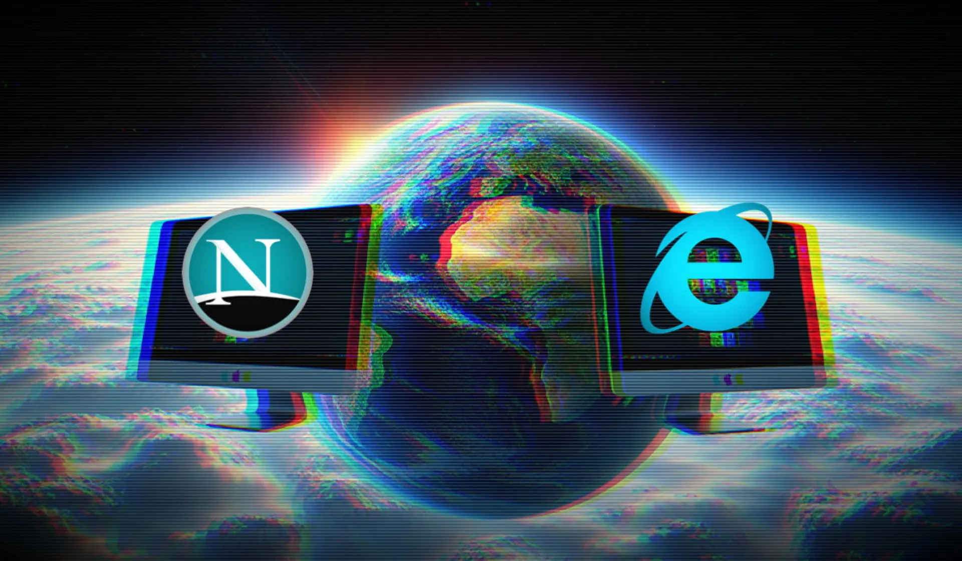 رقابت اینترنت اکسپلورر و نت‌اسکیپ 