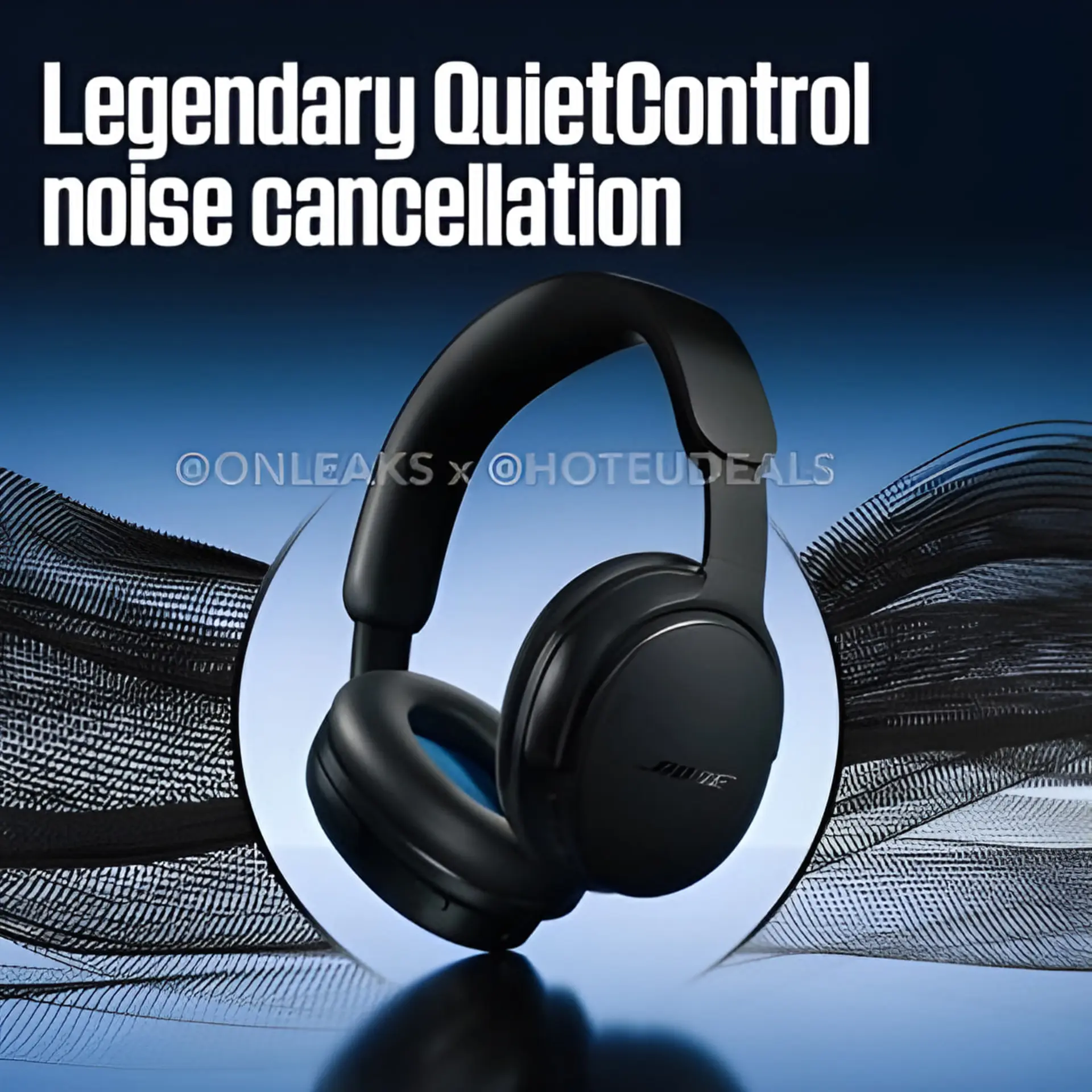هدفون جدید بوز با قابلیت حذف نویز QuietControl در پس‌زمینه تیره
