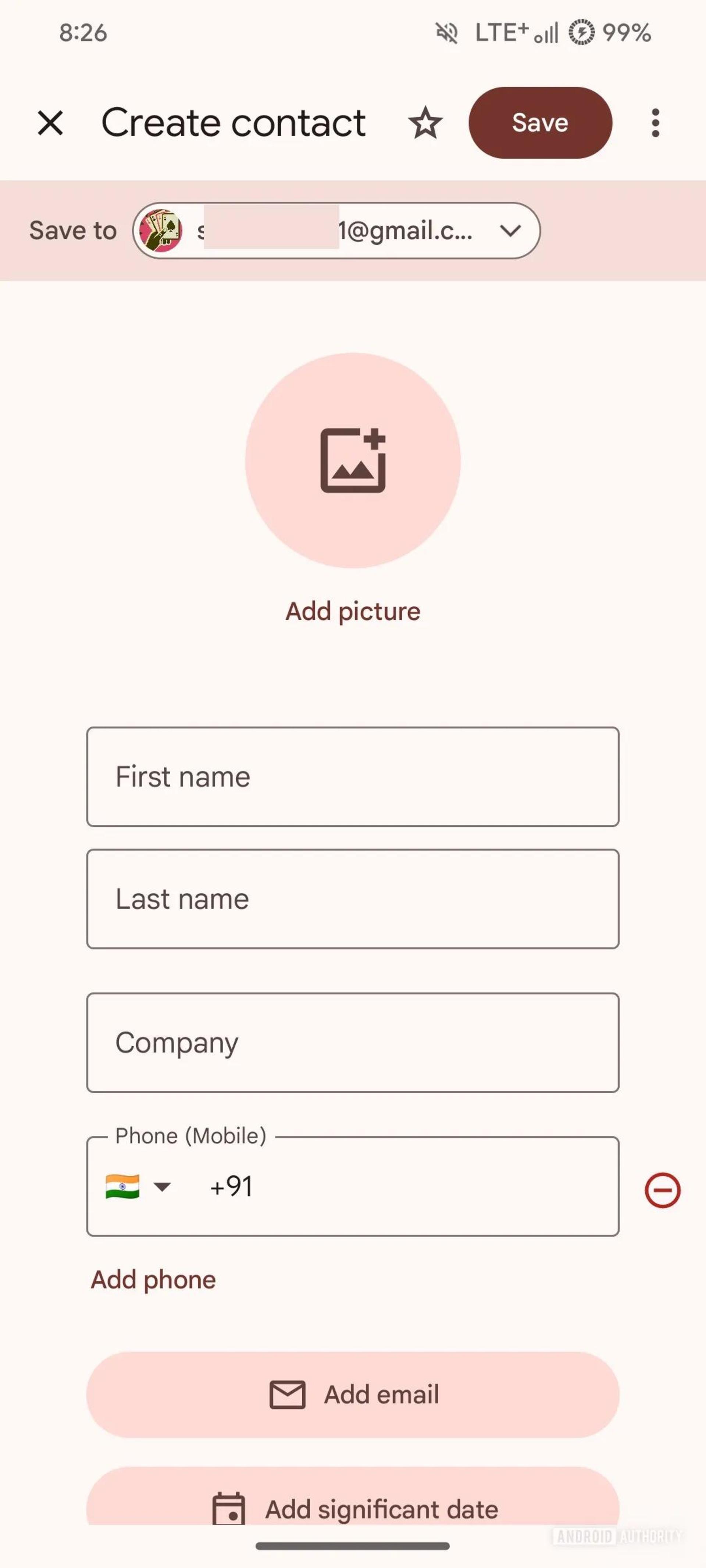 طراحی جدید اپلیکیشن گوگل Contacts