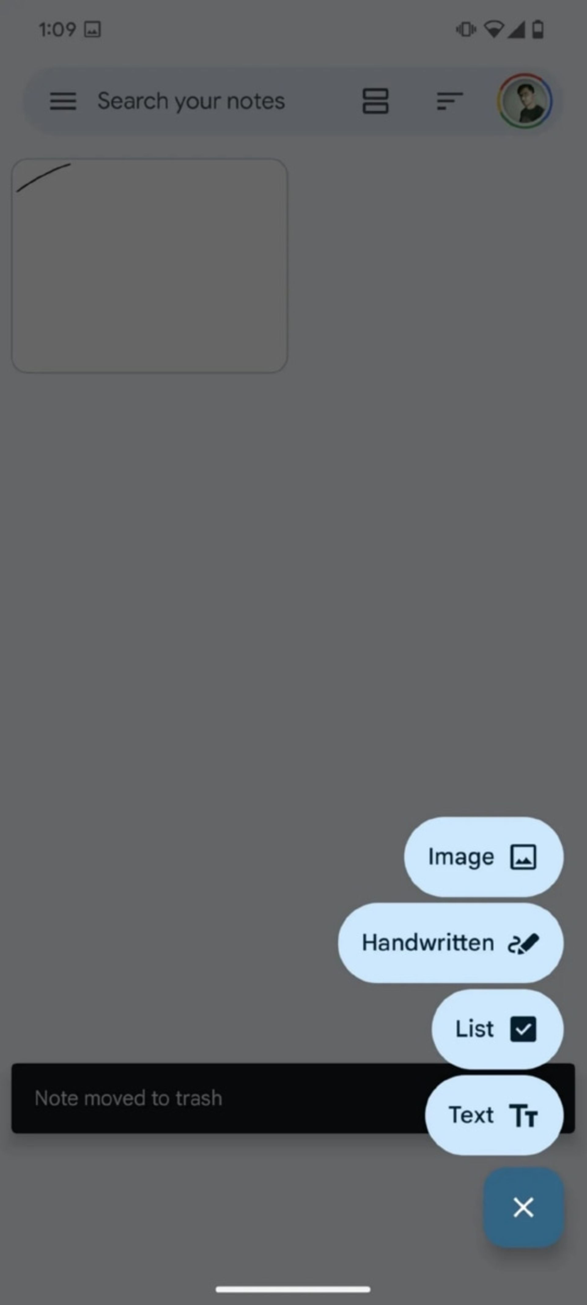 گزینه‌های موجود برای یادداشت‌برداری در گوگل کیپ 