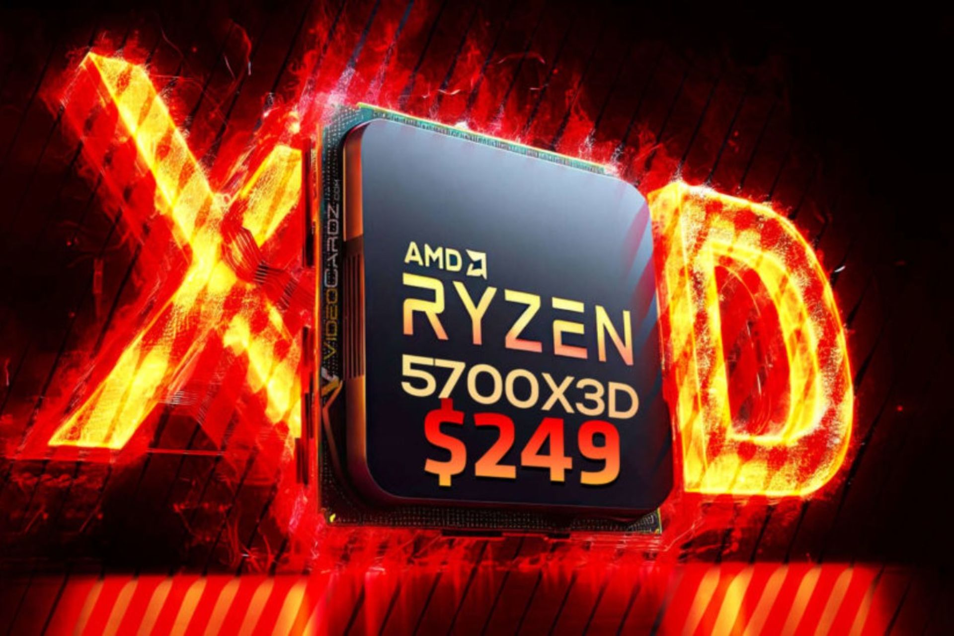 پردازنده Ryzen 7 5700X3D با قیمت 249 دلار 