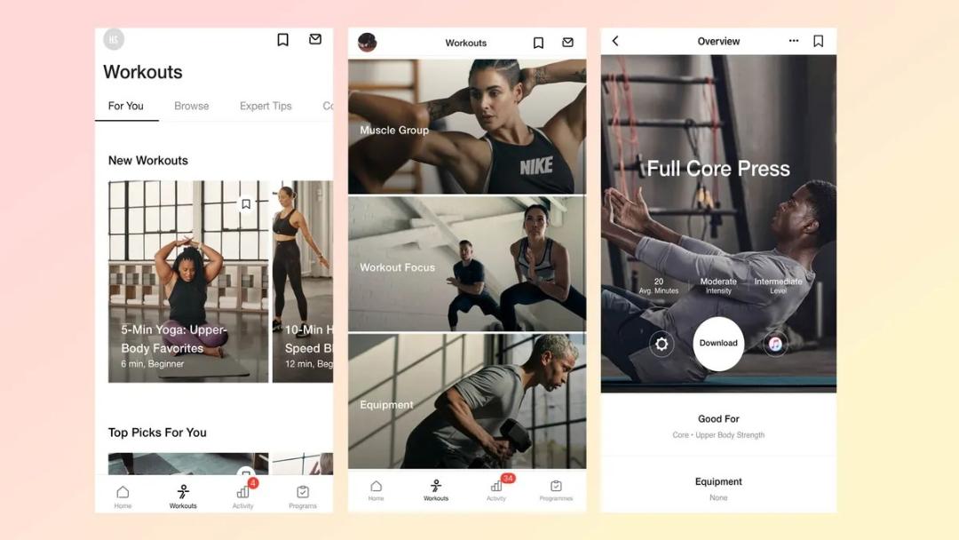 اپلیکیشن Nike Training Club: Wellness