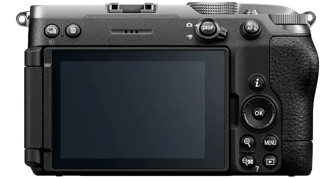 پنل پشتی دوربین دیجیتال نیکون Z5 IIc با نمایشگر LCD و دکمه‌های کنترلی