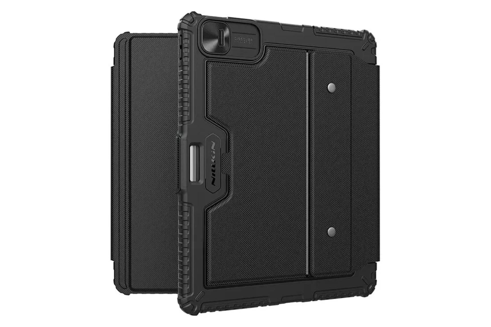 ابعاد و اندازه قاب تبلت کیف کلاسوری نیلکین مدل Bumper Combo Keyboard Backlit مناسب اپل iPad Pro 11 2024