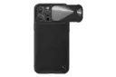 نمای پشت قاب گوشی نیلکین مدل CamShield Leather S مناسب اپل iPhone 14 Pro Max رنگ مشکی