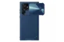 رنگ آبی قاب گوشی نیلکین مدل CamShield Leather S مناسب سامسونگ Galaxy S22 Ultra