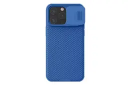 نمای پشت قاب گوشی نیلکین مدل CamShield Pro مناسب اپل iPhone 15 Pro Max / 14 Pro Max رنگ آبی