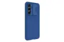 نمای سمت چپ قاب گوشی نیلکین مدل CamShield Pro مناسب سامسونگ Galaxy A54 رنگ آبی