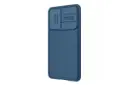 نمای سمت راست قاب گوشی نیلکین مدل CamShield Pro مناسب سامسونگ Galaxy S21 FE 5G رنگ آبی