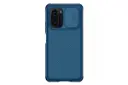نمای پشت قاب گوشی نیلکین مدل CamShield Pro مناسب شیائومی Redmi K40 / K40 Pro / K40 Pro Plus / Mi 11i / Poco F3 رنگ آبی