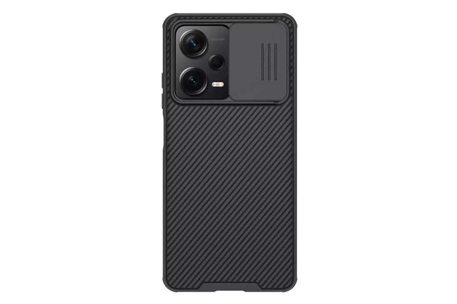 نمای پشت قاب گوشی نیلکین مدل CamShield Pro مناسب شیائومی Redmi Note 12 Pro Plus رنگ مشکی