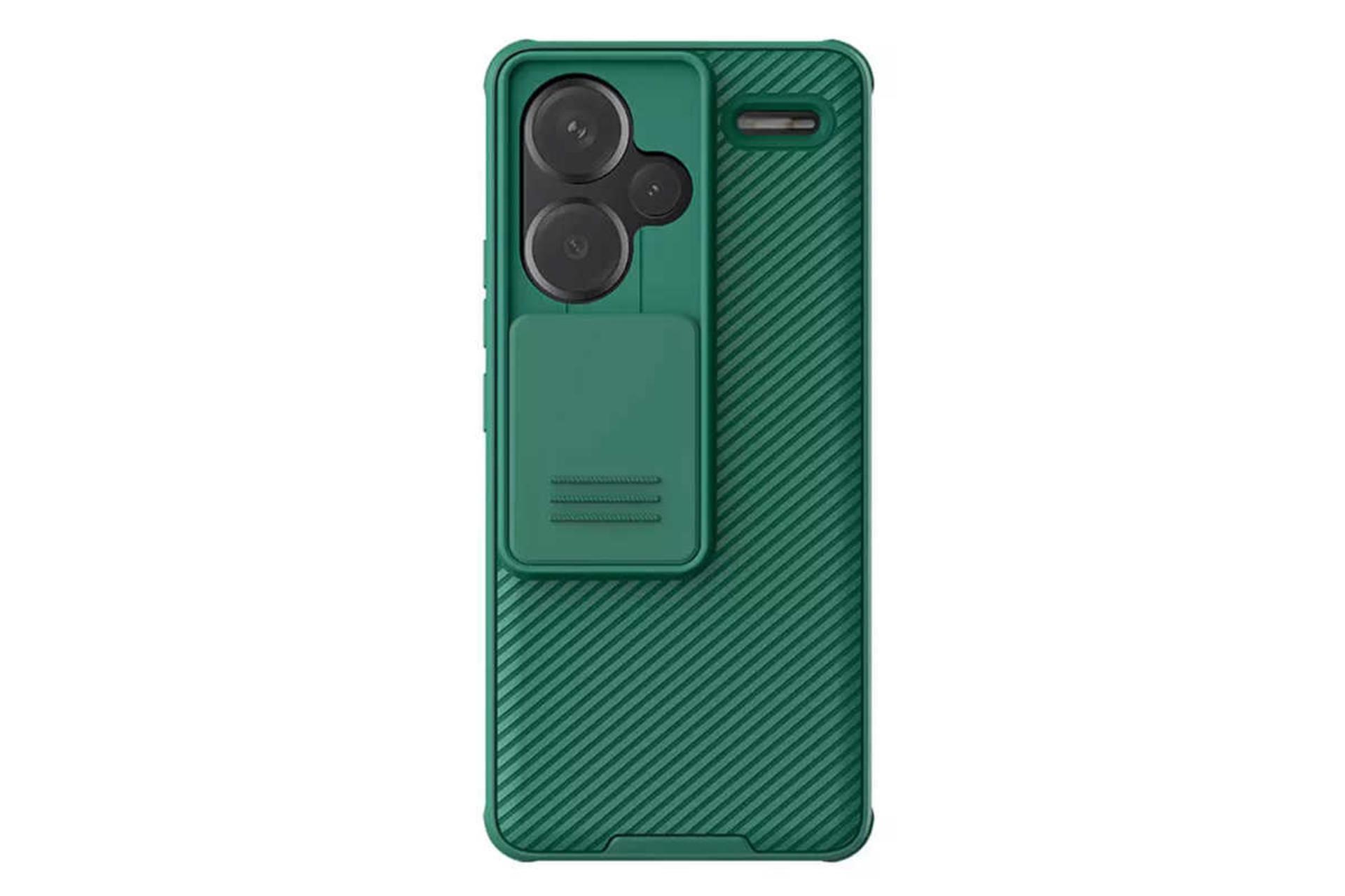نمای پشت قاب گوشی نیلکین مدل CamShield Pro مناسب شیائومی Redmi Note 13 Pro Plus رنگ سبز