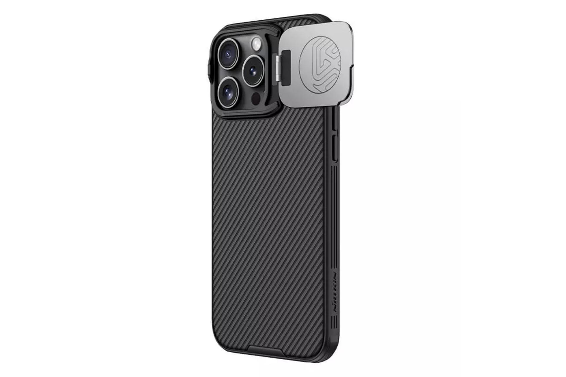 نمای پشت قاب گوشی نیلکین مدل CamShield Prop مناسب اپل iPhone 16 Pro Max