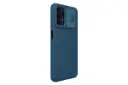 نمای سمت چپ قاب گوشی نیلکین مدل CamShield مناسب سامسونگ Galaxy A13 رنگ آبی