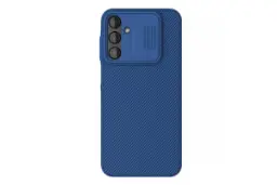نمای پشت چپ قاب گوشی نیلکین مدل CamShield مناسب سامسونگ Galaxy A25 رنگ آبی