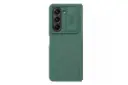 نمای پشت قاب گوشی نیلکین مدل CamShield Silky Silicon مناسب سامسونگ Galaxy Z Fold5 رنگ سبز