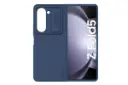 نمای جلوی قاب گوشی نیلکین مدل CamShield Silky Silicon مناسب سامسونگ Galaxy Z Fold5 رنگ آبی