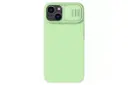 رنگ سبز قاب گوشی نیلکین مدل CamShield Silky Silicone مناسب اپل iPhone 14 / 13