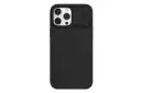 نمای پشت قاب گوشی نیلکین مدل CamShield Silky Silicone مناسب اپل iPhone 14 Pro Max / 13 Pro Max رنگ مشکی