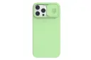 نمای پشت قاب گوشی نیلکین مدل CamShield Silky Silicone مناسب اپل iPhone 14 Pro Max / 13 Pro Max رنگ سبز