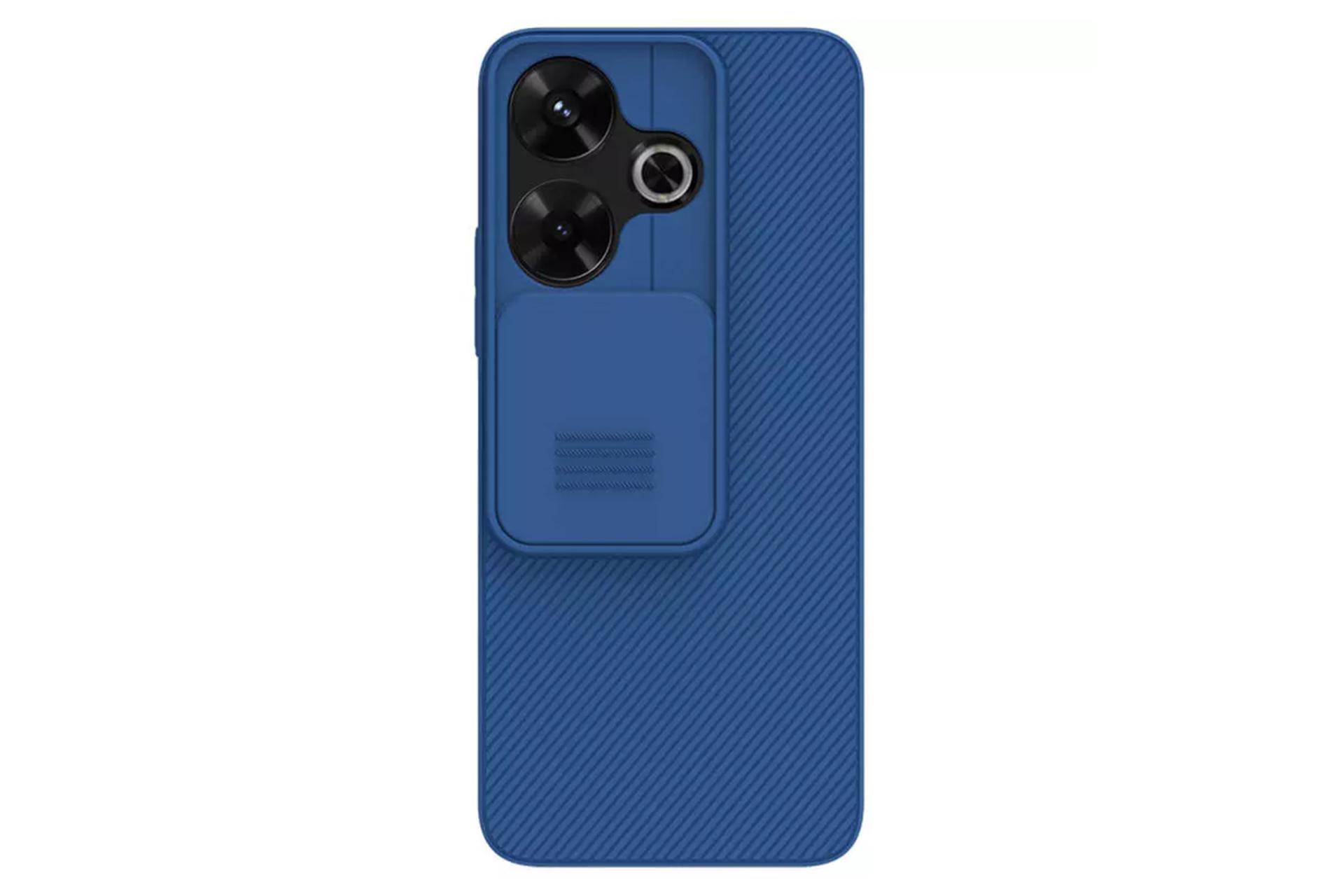 رنگ آبی قاب گوشی نیلکین مدل CamShield مناسب شیائومی Redmi Note 13R / Poco M6 4G