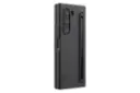 نمای نیمرخ قاب گوشی نیلکین مدل Flex Pure Fold S-Pen Holder مناسب سامسونگ Galaxy Z Fold6 با نمایش لبه‌ها و پنل پشت رنگ مشکی
