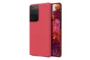 نمای سمت راست قاب گوشی نیلکین مدل Frosted Shield مناسب سامسونگ Galaxy S21 Ultra رنگ قرمز