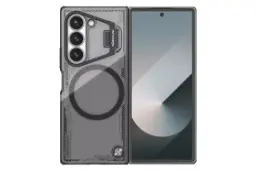 نمای کلی قاب گوشی نیلکین مدل Iceblade Fold Magnetic مناسب سامسونگ Galaxy Z Fold6 با نمایش پنل جلو و پشت رنگ مشکی
