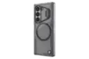 نمای نیمرخ پنل پشت قاب گوشی نیلکین مدل Iceblade Fold Magnetic مناسب سامسونگ Galaxy Z Fold6 با نمایش لبه سمت چپ رنگ مشکی
