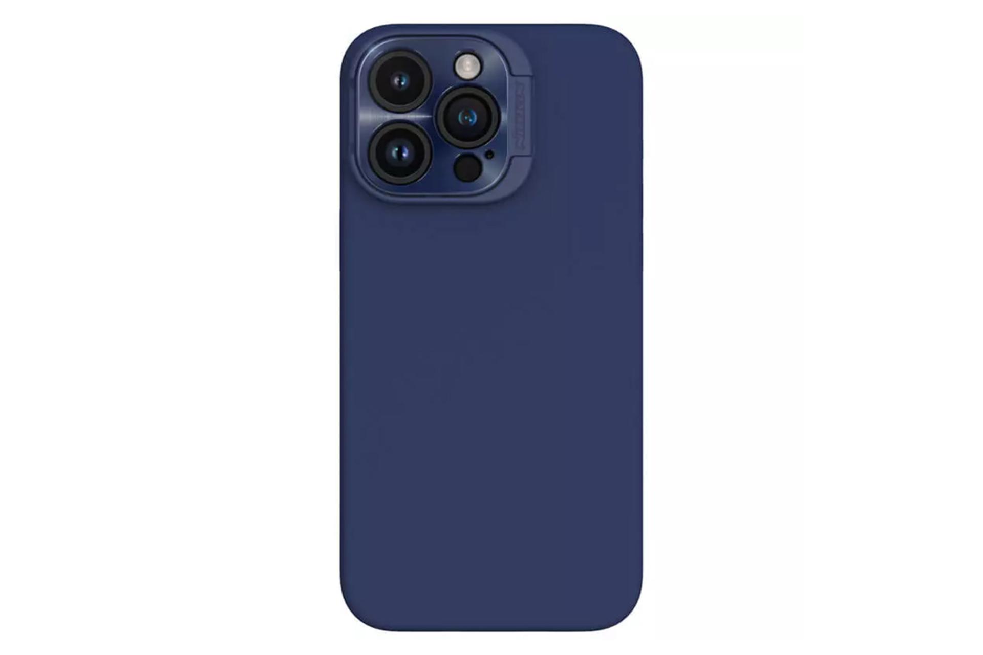 قاب گوشی نیلکین مدل Lens Wing Magnetic مناسب اپل iPhone 15 Pro Max رنگ آبی
