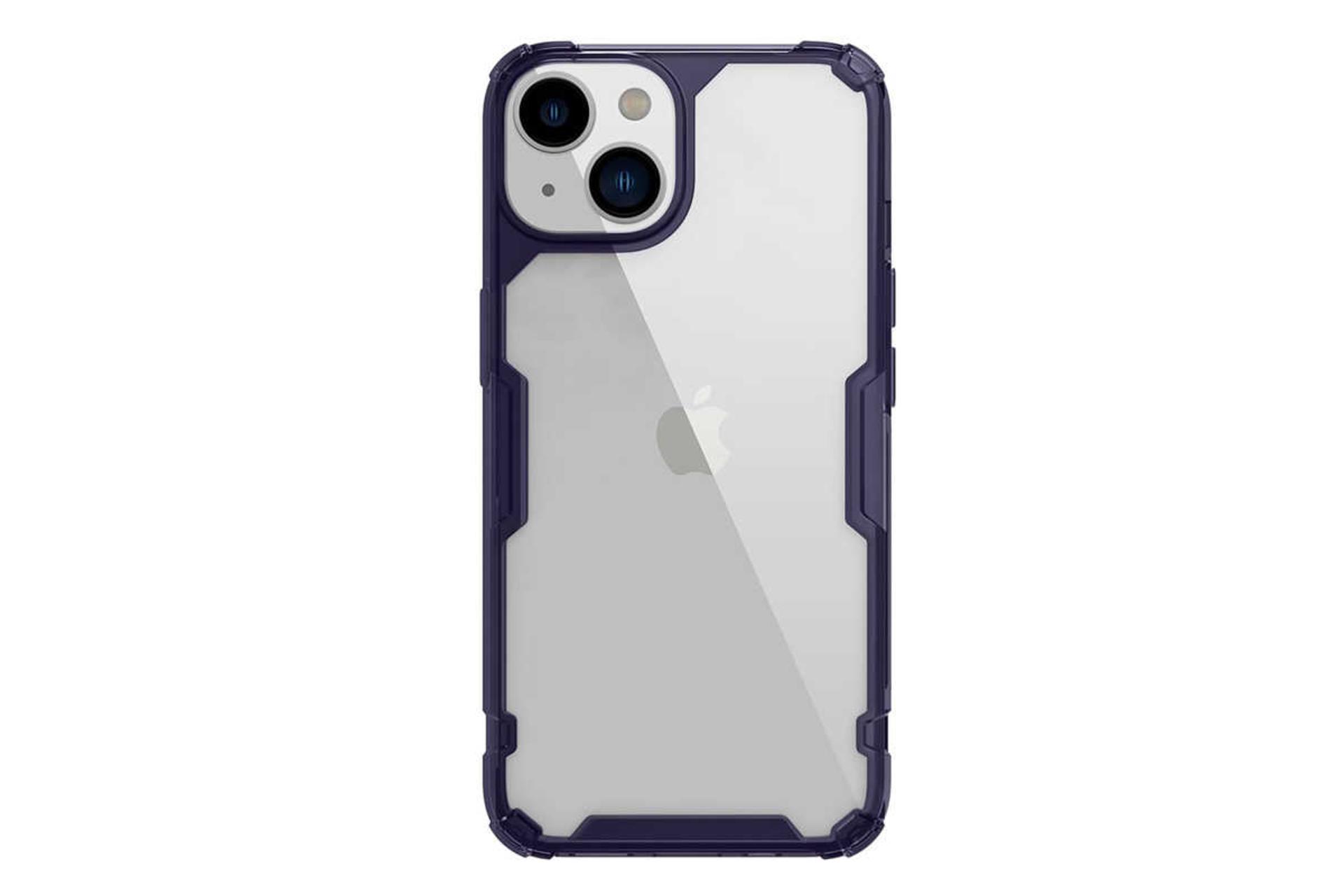 نمای پشت قاب گوشی نیلکین مدل Nature TPU Pro مناسب اپل iPhone 14 Plus رنگ بنفش