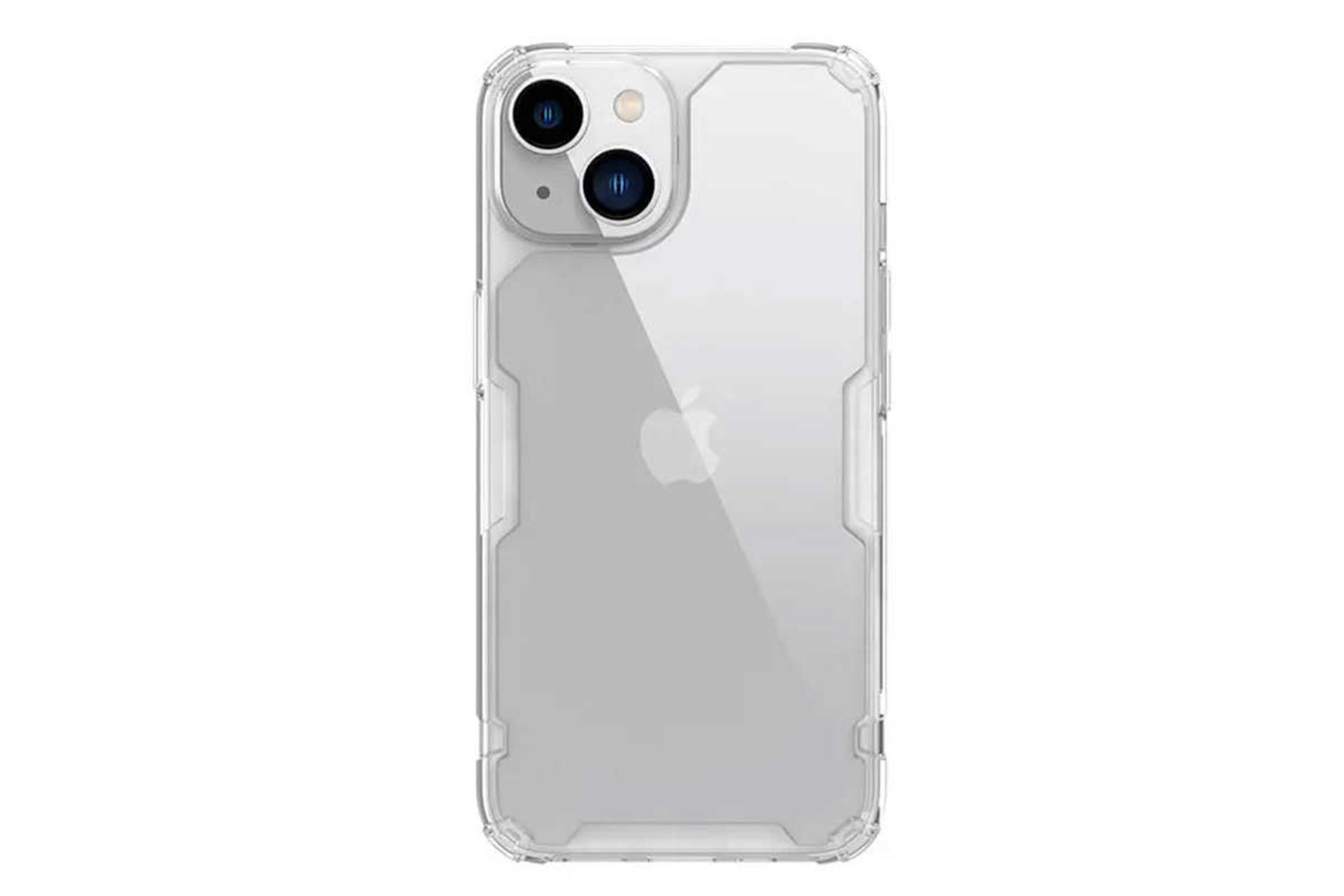 نمای پشت قاب گوشی نیلکین مدل Nature TPU Pro مناسب اپل iPhone 14 Plus رنگ سفید