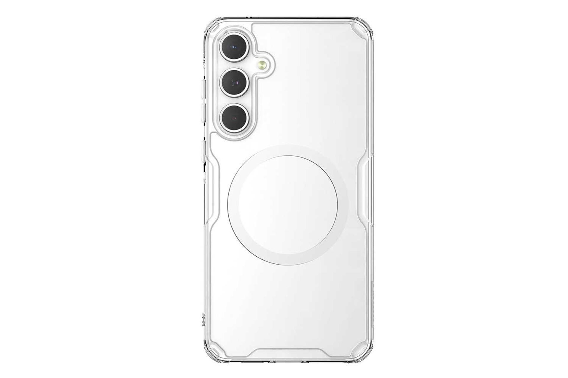 نمای پشت قاب گوشی نیلکین مدل Nature TPU Pro Magnetic مناسب سامسونگ Galaxy A55 شفاف