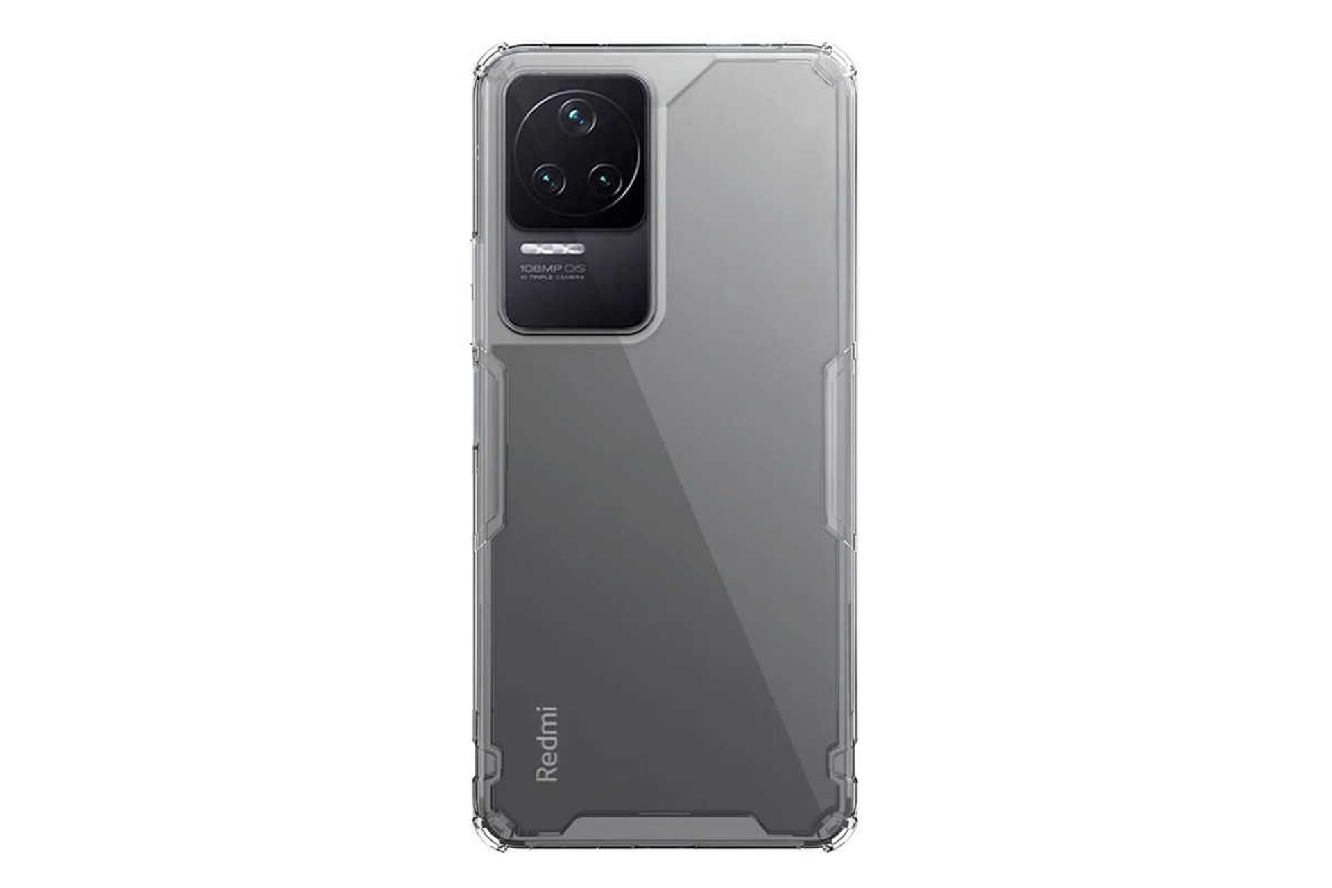 نمای پشت قاب گوشی نیلکین مدل Nature TPU Pro مناسب شیائومی Redmi K40S / Poco F4 رنگ سفید