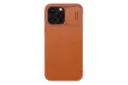 قاب گوشی نیلکین Nillkin Qin Pro Leather Apple iPhone 14 Pro Max رنگ قهوه ای نمای پشت