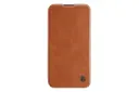 قاب گوشی نیلکین Nillkin Qin Pro Leather Apple iPhone 14 Pro Max رنگ قهوه ای نمای جلو