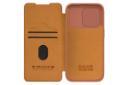نمای داخل قاب گوشی کیف کلاسوری نیلکین مدل Qin Pro Leather مناسب اپل iPhone 15 Pro Max