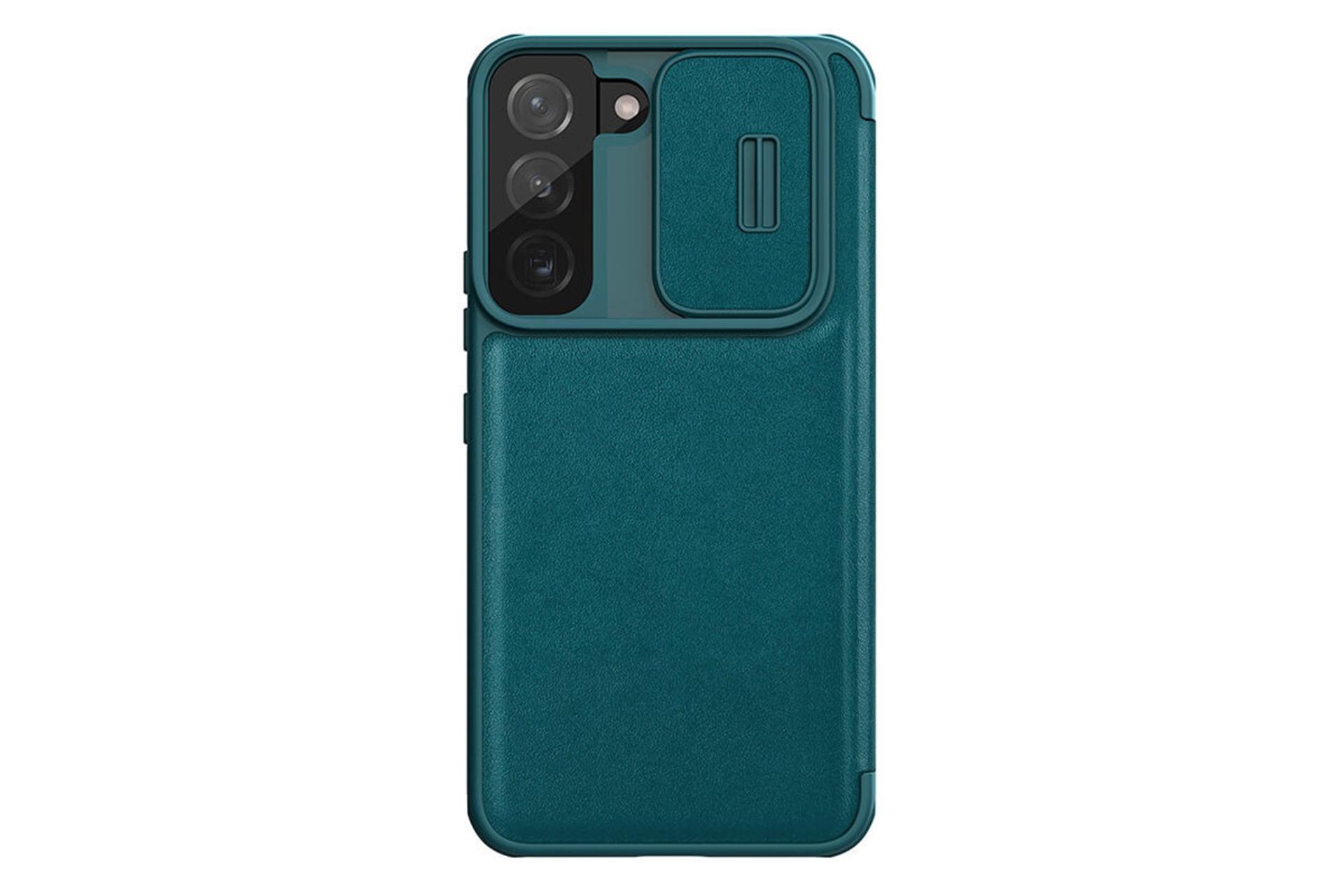 قاب گوشی نیلکین Nillkin Qin Pro Leather Samsung Galaxy S22 Plus رنگ سبز