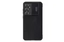 نمای پشت کیف کلاسوری نیلکین مدل Qin Pro Leather مناسب سامسونگ Galaxy S23 FE رنگ مشکی