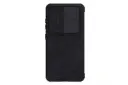 نمای پشت کیف کلاسوری نیلکین مدل Qin Pro Leather مناسب سامسونگ Galaxy S23 Plus رنگ مشکی