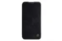 نمای جلوی کیف کلاسوری نیلکین مدل Qin Pro Leather مناسب سامسونگ Galaxy S23 Plus رنگ مشکی