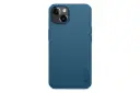 نمای پشت قاب گوشی نیلکین مدل Super Frosted Shield Pro مناسب اپل iPhone 13 رنگ آبی