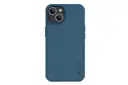 نمای پشت قاب گوشی نیلکین مدل Super Frosted Shield Pro مناسب اپل iPhone 14 / 13 رنگ آبی