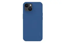 نمای پشت قاب گوشی نیلکین مدل Super Frosted Shield Pro مناسب اپل iPhone 15 رنگ آبی