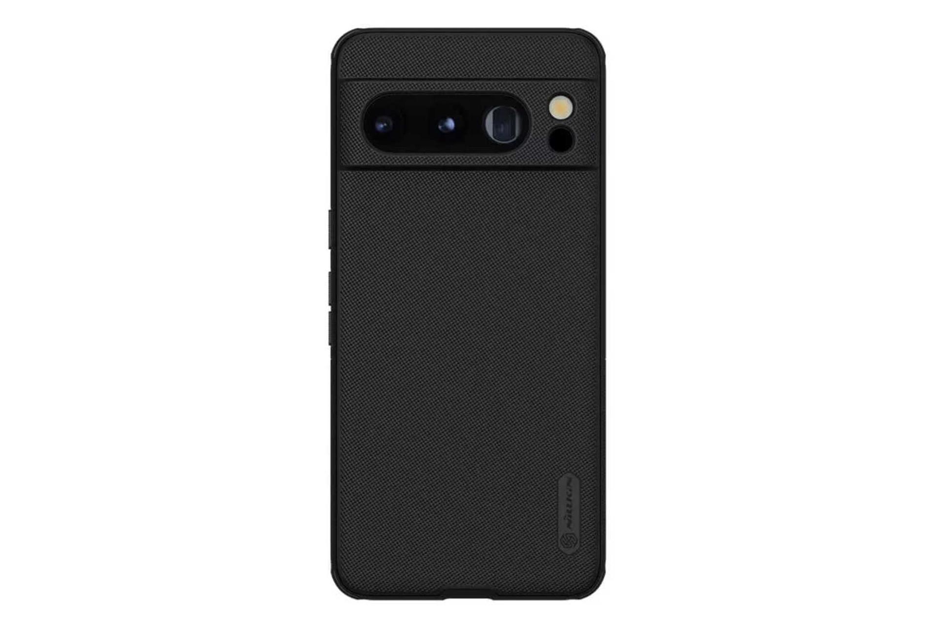 نمای پشت قاب گوشی نیلکین مدل Super Frosted Shield Pro مناسب گوگل Pixel 8 رنگ مشکی