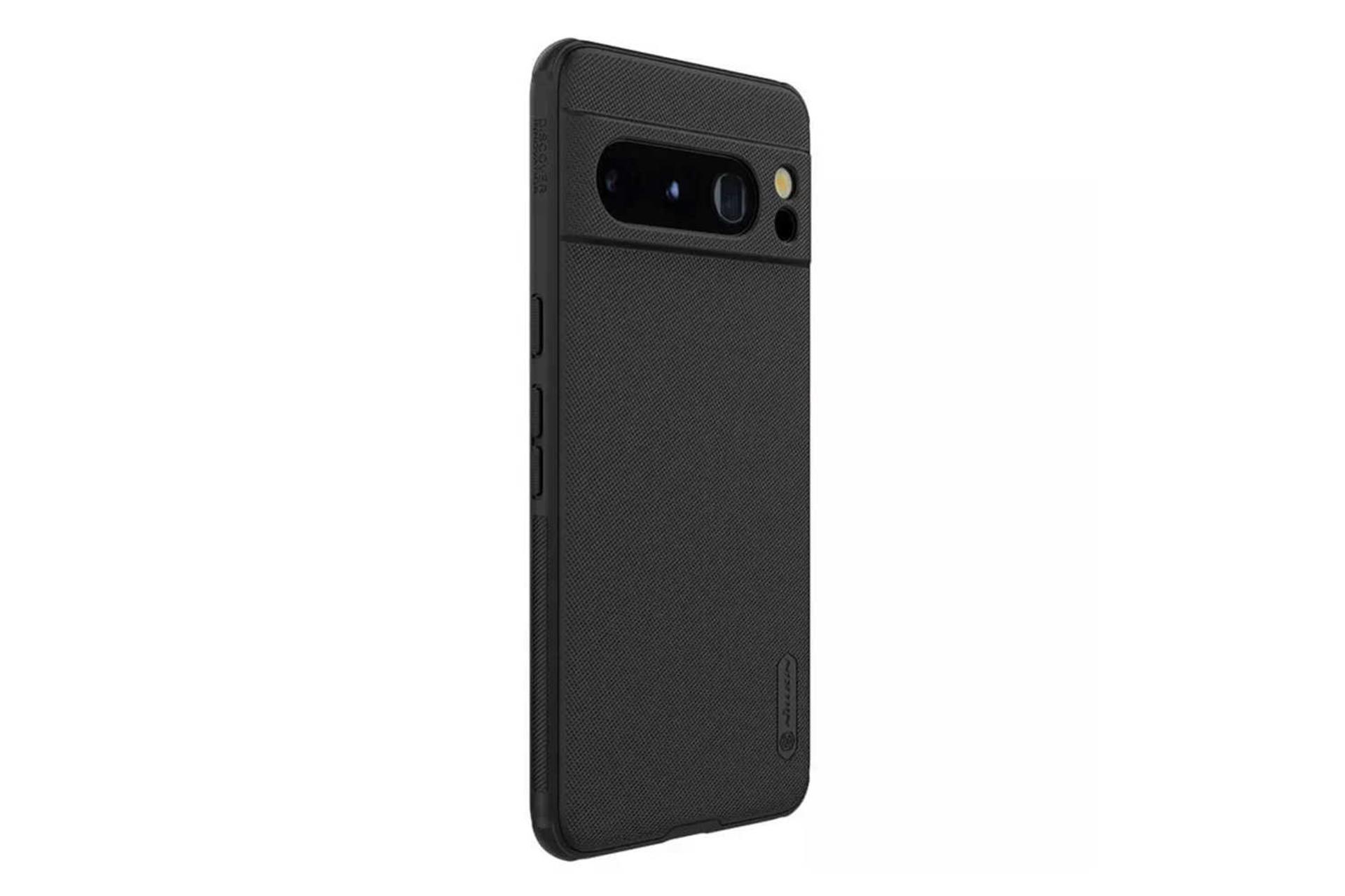 نمای سمت چپ قاب گوشی نیلکین مدل Super Frosted Shield Pro مناسب گوگل Pixel 8 رنگ مشکی