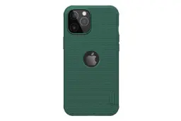 نمای پشت قاب گوشی نیلکین مدل Super Frosted Shield Pro Logo CutOut مناسب اپل iPhone 12 Pro / 12 رنگ سبز