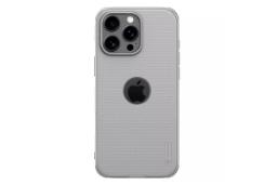 رنگ نقره ای قاب گوشی نیلکین مدل Super Frosted Shield Pro Logo CutOut مناسب اپل iPhone 16 Pro Max