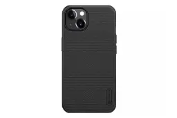 نمای پشت قاب گوشی نیلکین مدل Super Frosted Shield Pro Magnetic مناسب اپل iPhone 13 رنگ مشکی